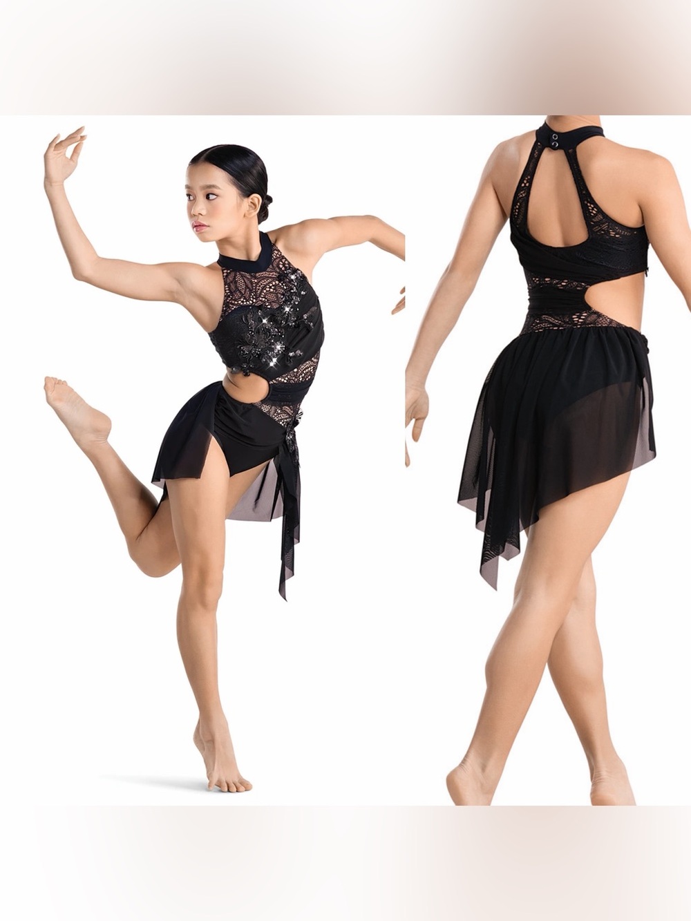 Revolution Tenth House lyrical Dance costume black custom LILITH TH24177 LC CHIL